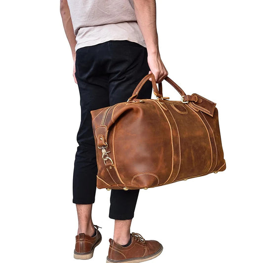 Leather Duffel Bags and Weekenders – Elite Leather USA